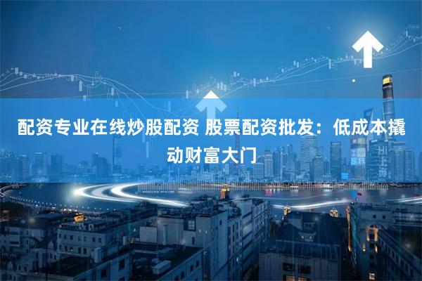 配资专业在线炒股配资 股票配资批发：低成本撬动财富大门